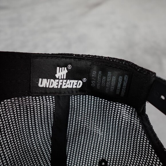 Undefeated Training Camp SnapBack Hat Cap Adult Size Army Style Black NEW - Picture 4 of 6